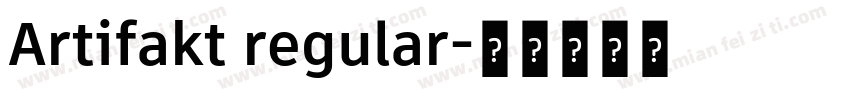Artifakt regular字体转换